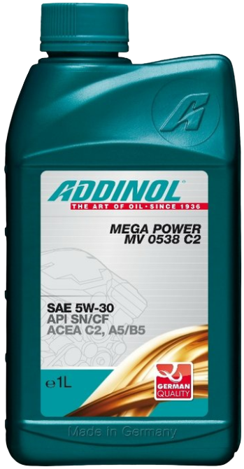 Моторное масло Addinol Mega Power MV 0538 C2 5W-30, 1л (Addinol: 4014766241177)